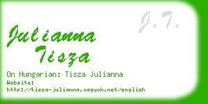 julianna tisza business card